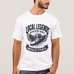 T-shirt Vintage "LÉGENDES LOCALES" Winged Shoe du départem