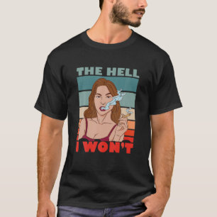 T-shirt Vintage l'enfer je ne veux pas
