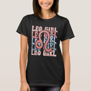 T-shirt Vintage Leo Girl Retro Anniversaire Queen Femmes H