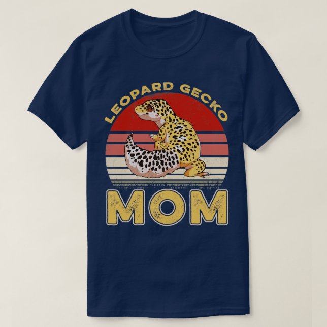 T-shirt Vintage Léopard Gecko Maman (Design devant)