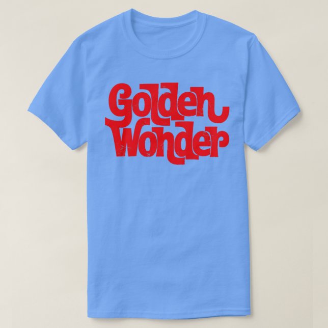 T-shirt Vintage les années 70 Golden Wonder (Design devant)