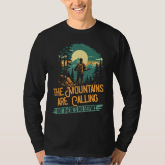 T-shirt Vintage Les montagnes appellent randonnée pour ran