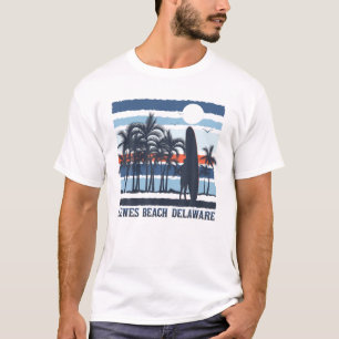 T-shirt Vintage Lewes Beach Delaware Vacation 80S Beach So