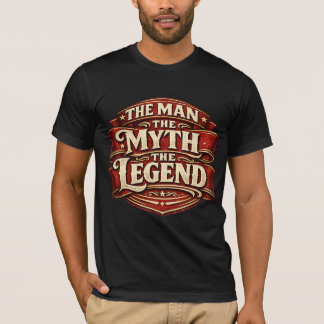 T-shirt Vintage L'Homme Le Mythe La Légende Fête des Pères