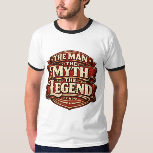 T-shirt Vintage L'Homme Le Mythe La Légende Fête des Pères