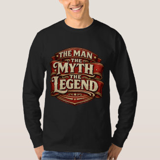 T-shirt Vintage L'Homme Le Mythe La Légende Fête des Pères