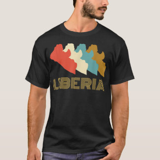 T-shirt vintage Liberia, J'aime le pays Liberia Ma