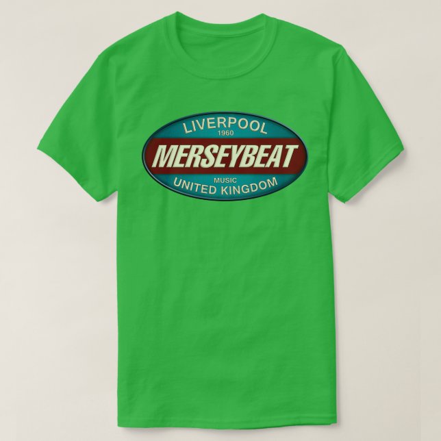 T-shirt Vintage Liverpool 1960 Merseybeat Royaume-Uni (Design devant)