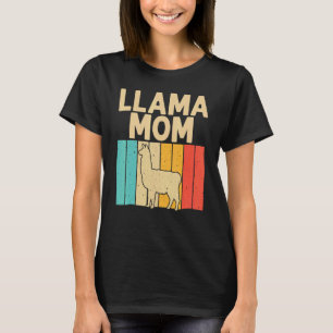 T-shirt Vintage Llama Maman Grand-mère Femmes Alpaca Anima