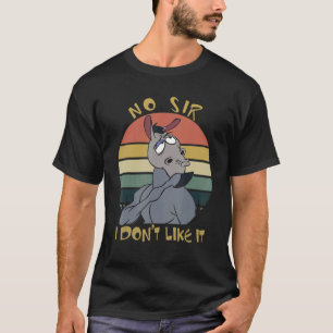 T-shirt Vintage Llama Non Monsieur Je n'aime pas ça Sarcas