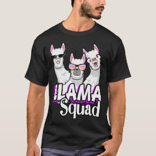 T-shirt Vintage Llama Squad Retro 80s Style Llama Animal L