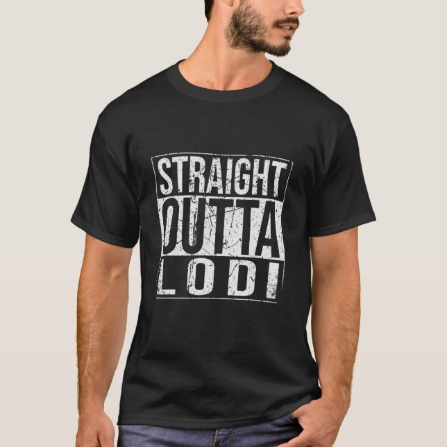 T-shirt Vintage Lodi Outta droite (Devant)