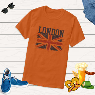 T-shirt Vintage Londres Union Jack UK Patriotic Travel