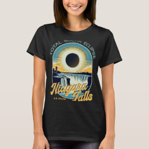 T-shirt Vintage Look Total Solaire Eclipse Niagara Falls