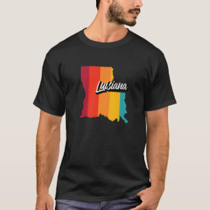 T-shirt Vintage Louisiana Retro les années 70 Stripes Loui