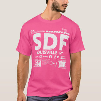 T-shirt Vintage Louisville SDF Airport Code Voyage Jour Re