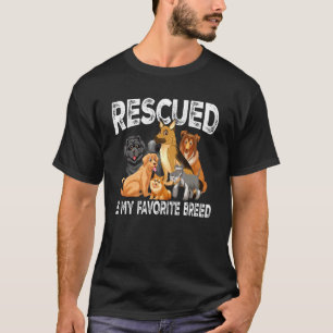 T-shirt Vintage Love Chien Chat Secouru Mon Favori Br Seco