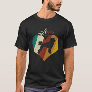 T-shirt Vintage Love Poodle Funny Retro Dog Dons