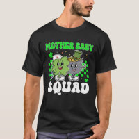 Vintage Lucky Mother Baby Squad St Patrick s Day T