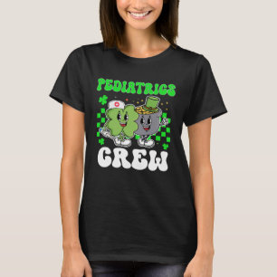 T-shirt Vintage Lucky Pediatrics Équipage Infirmière St Pa