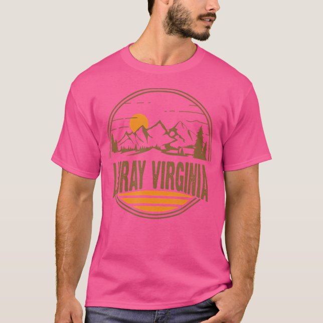 T-shirt Vintage Luray Virginia Mountain Randonnée Souvenir (Devant)