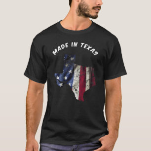 T-shirt Vintage Made In Texas Proud Born