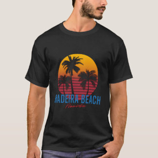 T-shirt Vintage Madeira Beach Floride Palmiers Sunset Fl
