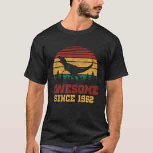 T-shirt Vintage Magnifique Depuis 1962 60 Ans T Rex 60E
