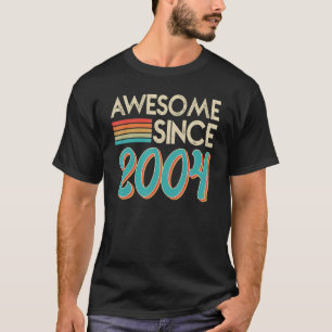 T-shirt Vintage Magnifique Depuis 2004 19 Anniversaire 2