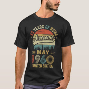 T-shirt Vintage mai 1960 65 ans 65e anniversaire Hommes fe