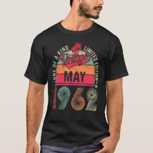 T-shirt Vintage mai 1962 60e anniversaire 60 ans