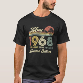 T-shirt Vintage mai 1968 Perturbé 53 Ans 53E Naissance