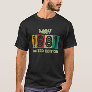 T-shirt Vintage mai 1981 41 Anniversaire