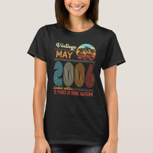 T-shirt Vintage mai 2006 Décoration datant de 16 ans du 16