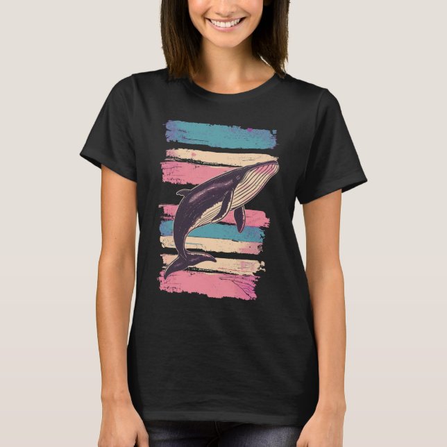 T-shirt vintage majestueuse baleine (Devant)