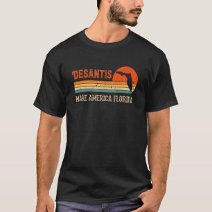 T-shirt Vintage Make America Florida Desantis 2024 Electio