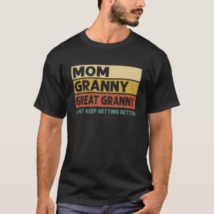 T-shirt Vintage maman grand grand grand grand grand-mère j