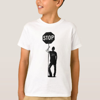 T-shirt Vintage man with stop sign art