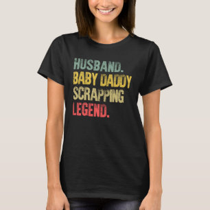T-shirt Vintage Mari bébé père de la légende de la mise au
