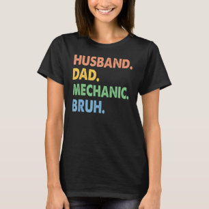 T-shirt Vintage mari papa mécanicien bruh ingénieur pères