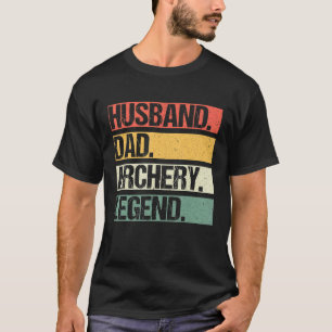 T-shirt Vintage mari papa tir à l'arc légende Sports pères