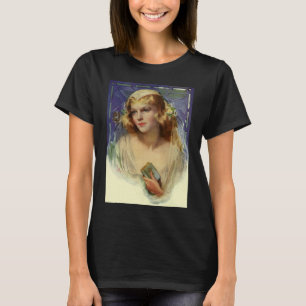 T-shirt Vintage mariée tenant une Bible, Mariage religieux