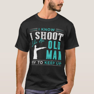 T-shirt Vintage Marksman : Je sais que je tire comme un vi