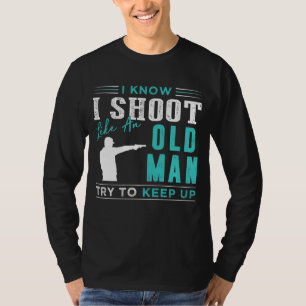 T-shirt Vintage Marksman : Je sais que je tire comme un vi