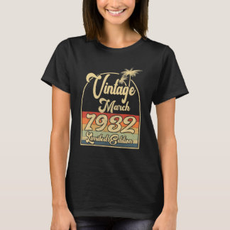 T-shirt Vintage mars 1932 90 Anniversaire 1