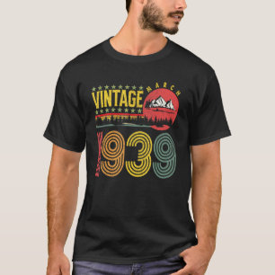 T-shirt Vintage Mars 1939 83 Anniversaire