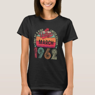 T-shirt Vintage mars 1962 60e anniversaire 60 ans