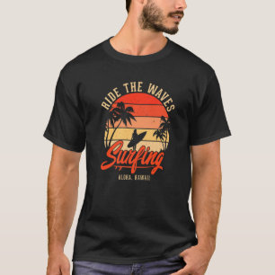 T-shirt Vintage Maui Hawaii Hawaii Hawaiian Beach Surf Su 