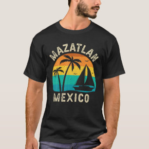 T-shirt Vintage Mazatlan Mexico Sunset - Famille correspon