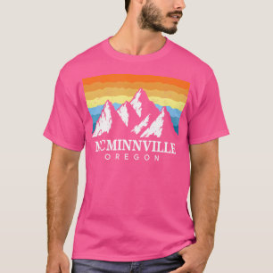 T-shirt Vintage Mcminnville Oregon Mountain Randonnée Souv